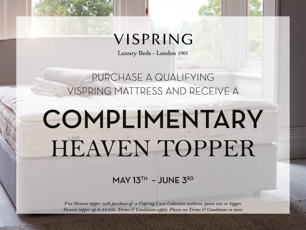 Vispring Heaven Topper Promotion